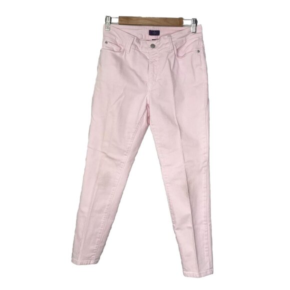 NYDJ Denim - NYDJ Women’s Ankle Denim Jeans Light Pink Lift Tuck Technology Stretch Size 6p